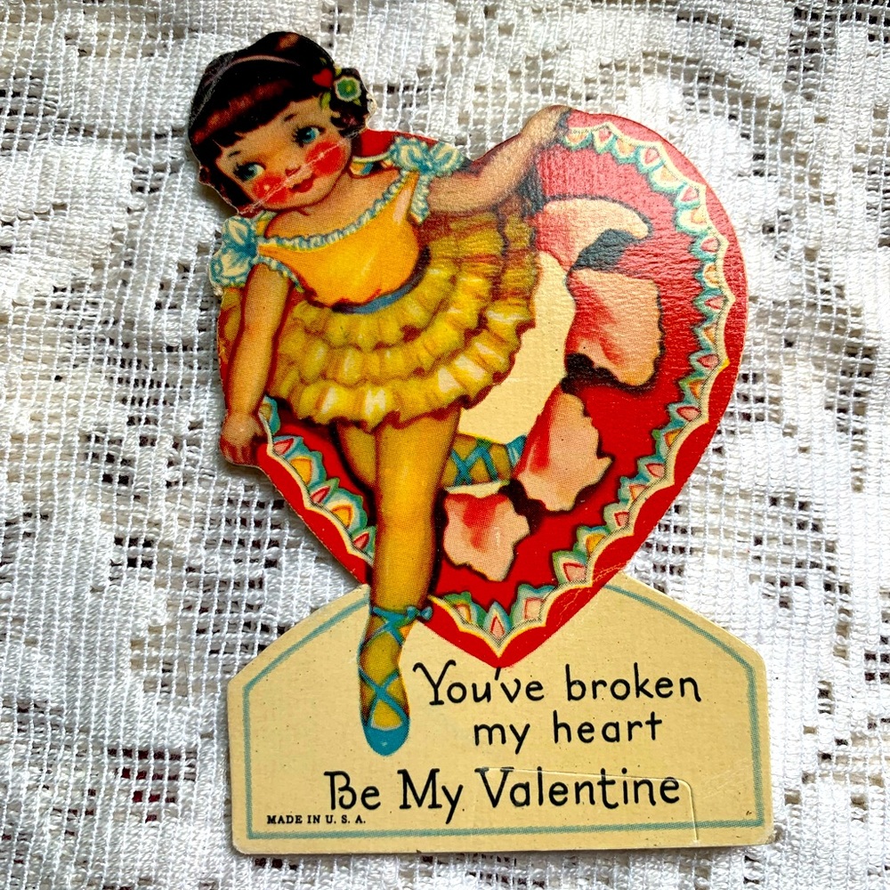 Vintage Valentines Card 20’s